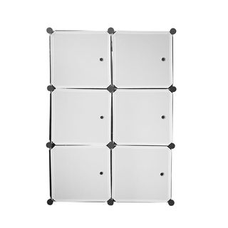 Armario Vestidor 6 Cubos 110x75x47 Cm Negro NUEVO
