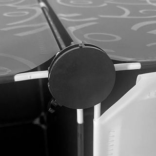 Armario Vestidor 6 Cubos 110x75x47 Cm Negro NUEVO