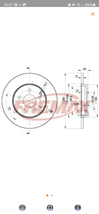 Discos de Freno BD6768 Ford Mondeo