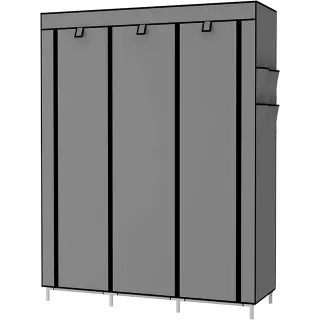 Armario Gris Tela Vestidor 170x127x45 Cm NUEVO