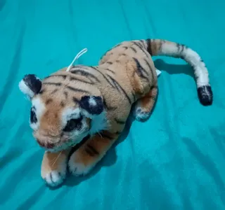 Peluche Tigrotto bocca aperta Vintage