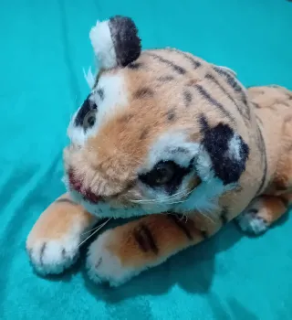 Peluche Tigrotto bocca aperta Vintage