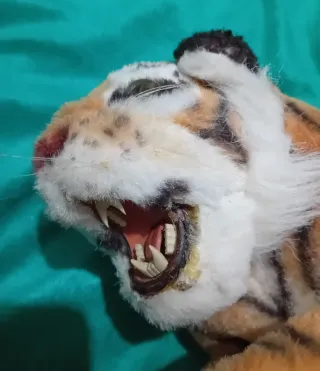 Peluche Tigrotto bocca aperta Vintage