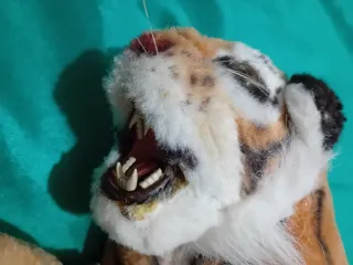 Peluche Tigrotto bocca aperta Vintage