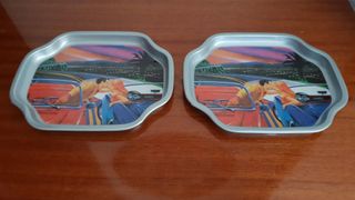 2 Bandejas Decoradas Metal