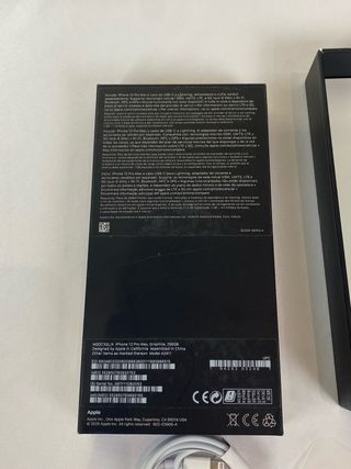 Caja iPhone 12 Pro Max Negro 256GB
