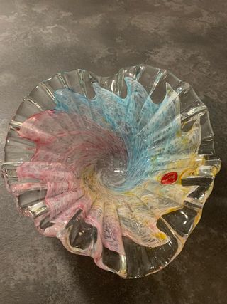 Centrotavola Murano Vetro Multicolor 22cm