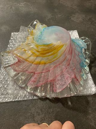 Centrotavola Murano Vetro Multicolor 22cm