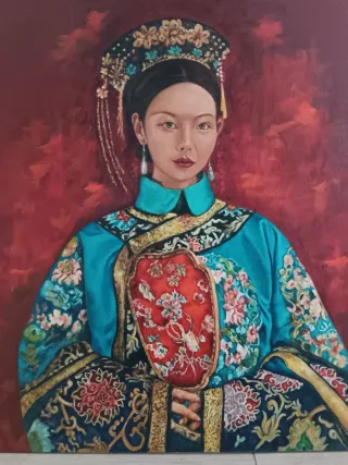 Pintura al óleo sobre lienzo