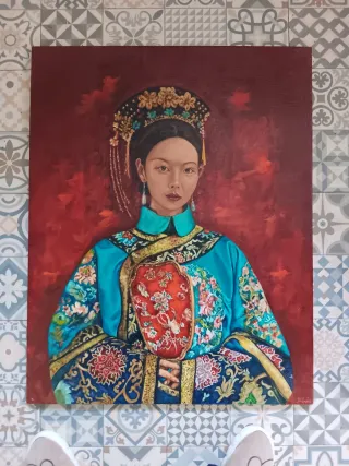 Pintura al óleo sobre lienzo