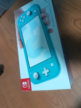 Scatola Nintendo Switch Lite Blu e Turchese