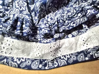 Vestido Guts & Love azul y blanco