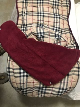 Saco Carrito Bebé Burberry Beige/Negro