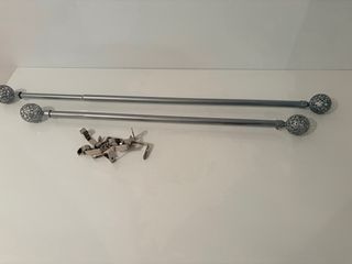 Barra Cortina Extensible Bola Decorativa