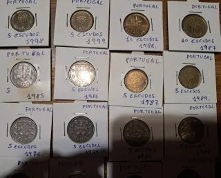 Colección 43 monedas Portugal Escudos y Centavos