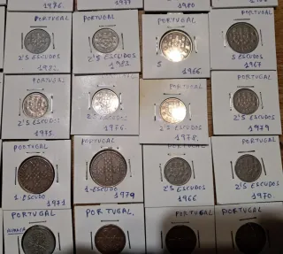 Colección 43 monedas Portugal Escudos y Centavos
