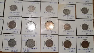 Colección 43 monedas Portugal Escudos y Centavos
