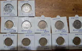 Colección 43 monedas Portugal Escudos y Centavos