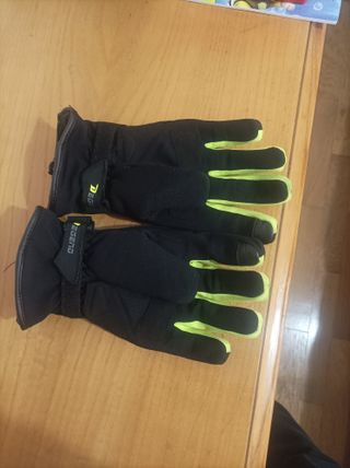 Cazadora Moto Unik Negra + Guantes
