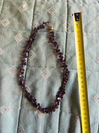 Collana donna granata oro