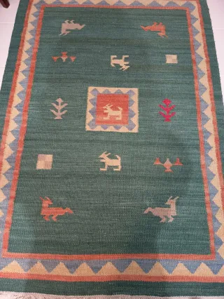 Alfombra étnica 176x116 cm