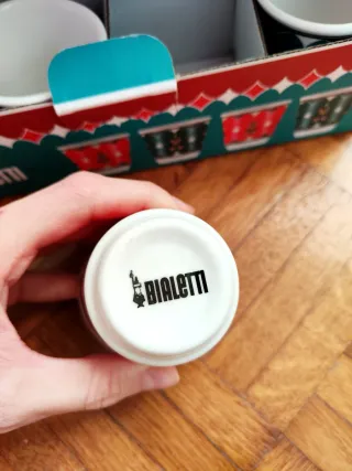 Set 4 Bicchierini tazzine Caffè Bialetti - Nuovi