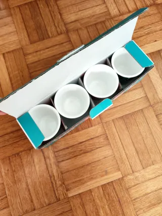 Set 4 Bicchierini tazzine Caffè Bialetti - Nuovi