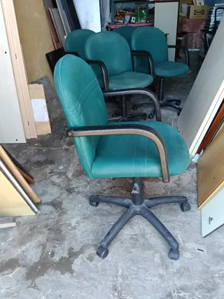 Silla de oficina verde