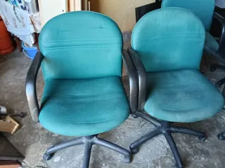 Silla de oficina verde