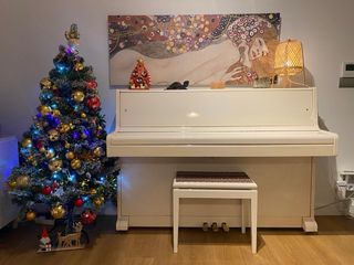 Piano Vertical Royale recien afinado.