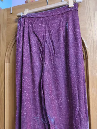 Pantalones fiesta brillo talla S