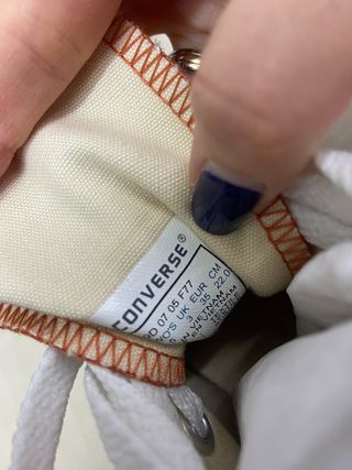 Converse All Star Naranja Talla 35