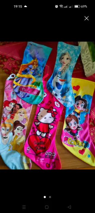 Calze Befana Personaggi Disney e Hello Kitty