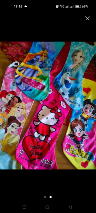 Calze Befana Personaggi Disney e Hello Kitty