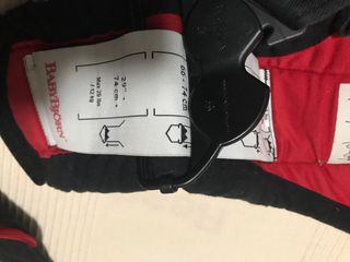 Mochila Portabebés BabyBjorn Negra y Roja