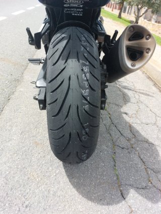 Kawasaki z750 azul