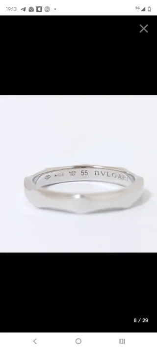 Anillo Bulgari platino