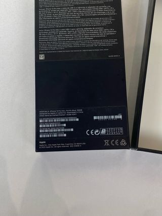 Caja iPhone 12 Pro Max Azul 256GB