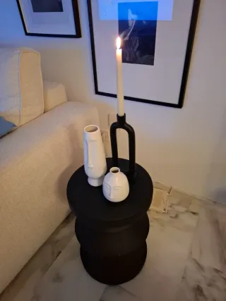 Jarrones diseño minimalista cara cerámica