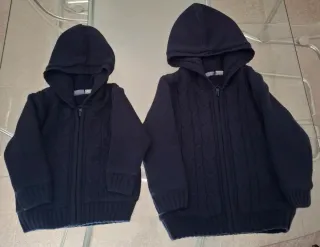 Conjunto 2 chaquetas punto azul marino