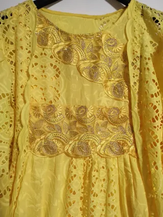 Vestido Novia Mexicana Dorado