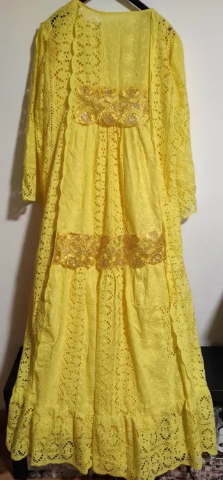 Vestido Novia Mexicana Dorado