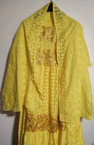 Vestido Novia Mexicana Dorado