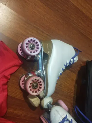 Patines Artísticos Edea Blancos con Cordones Azule