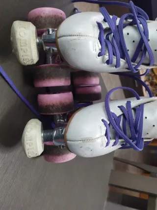 Patines Artísticos Edea Blancos con Cordones Azule