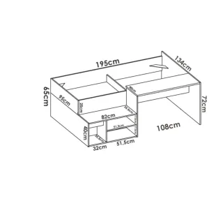 Cama ( con somier) y escritorio. Tv de regalo