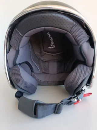 Casco Jet Vespa Negro mate