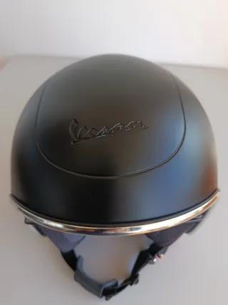 Casco Jet Vespa Negro mate
