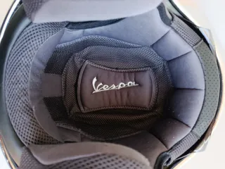 Casco Jet Vespa Negro mate