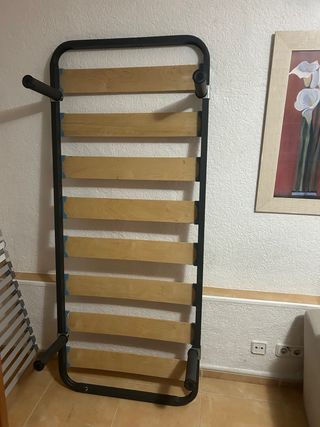 Somier metálico con lamas de madera